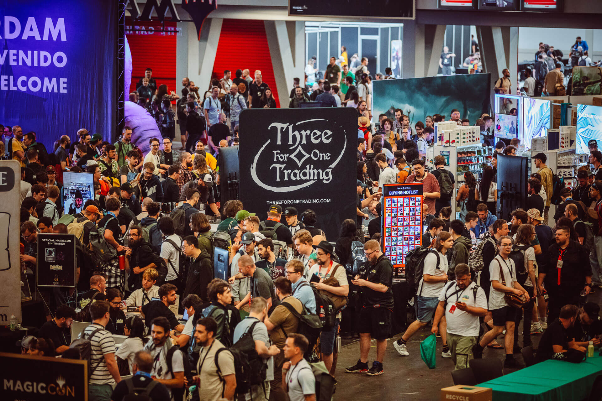 Three for One Trading Event Booth at MagicCon Amsterdam 2024